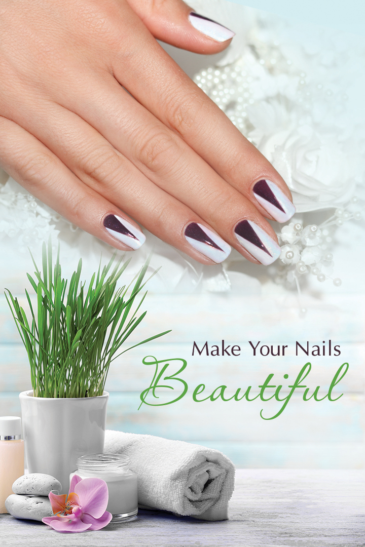 MARBLE NAIL DESIGM( 2NAILS )