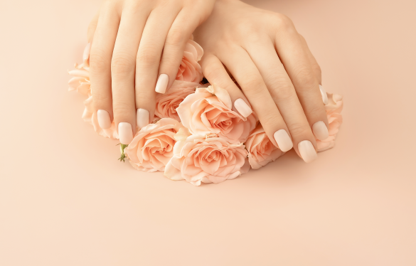 GEL POLISH ON ACRYLIC NAILS